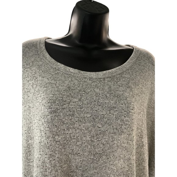 Acemi relaxed large gray crewneck long sleeve lightweight sweatshirt - Picture 3 of 4